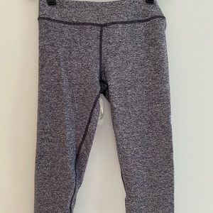 Ivivva Purple and White Cropped Leggings